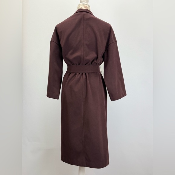 PROLOGUE  Women's eggplant/rich brown tie waist trench size XS - Picture 5 of 15